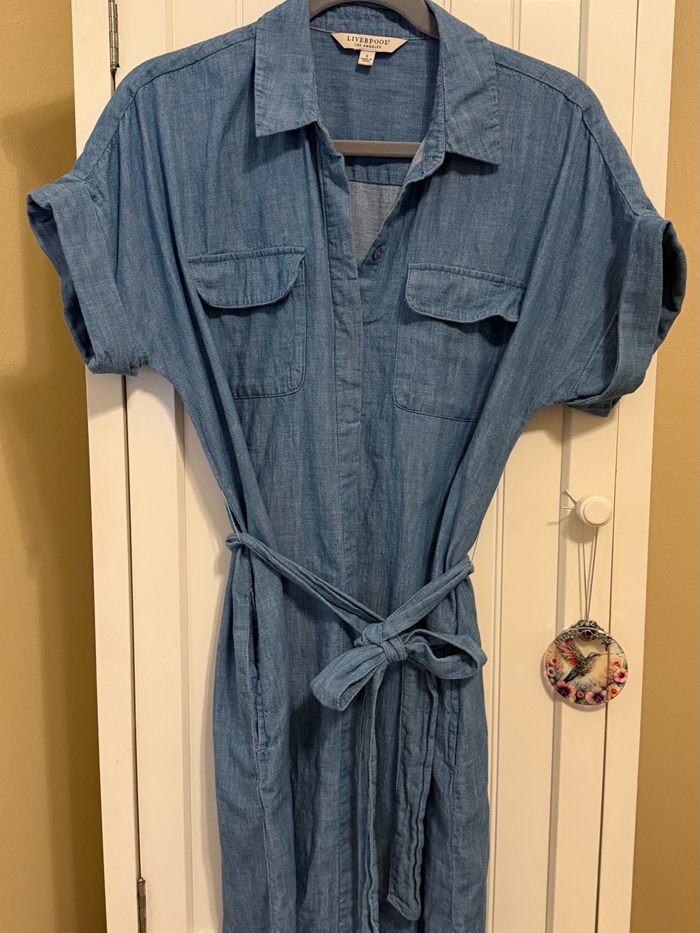 Liverpool Los Angeles Chambray Shirt Dress – Size S